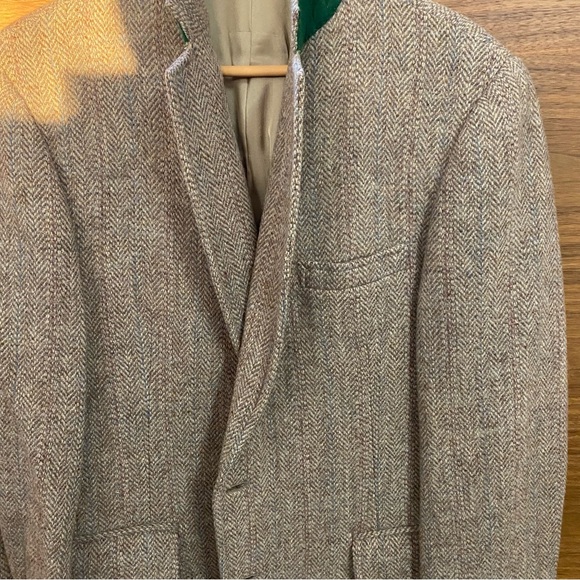 HARRIS TWEED BLAZER - TAN BLUE AND ROSE - 42R - Picture 13 of 16